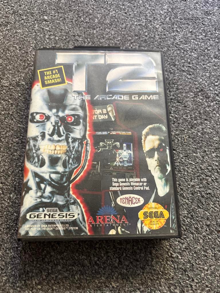 T2 The Arcade Game - Sega Genesis (Mega Drive), Gebruikt, Shooter, 2 spelers, Eén computer