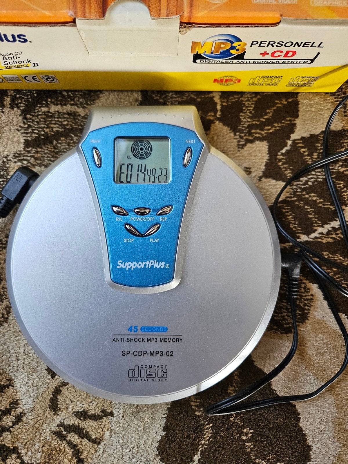 Nieuw SupportPlus MP3 CD/VCD Speler met Anti-Schok, Ophalen, Discman