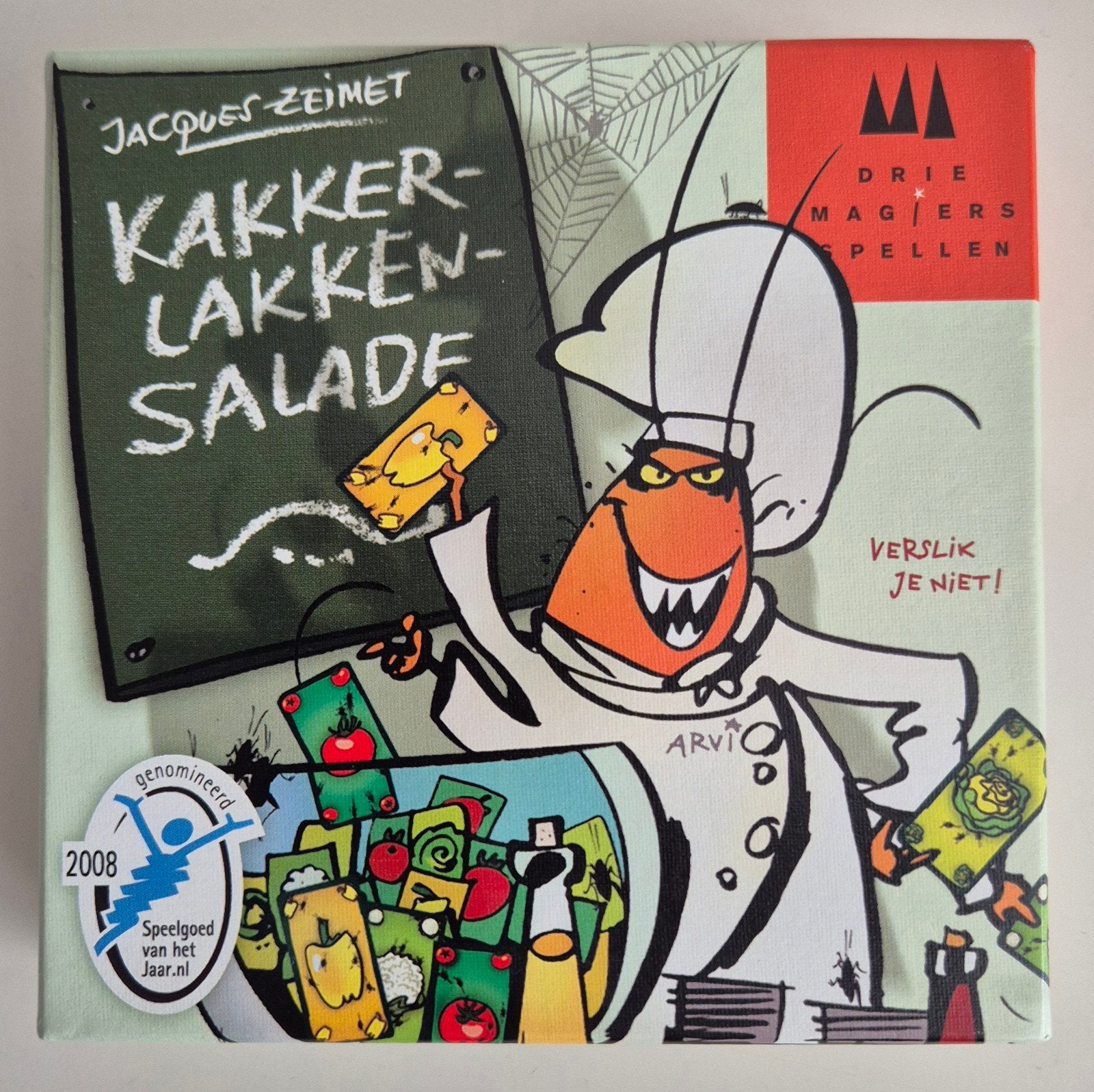 Kakkerlakkensalade / kaartspel / 2-6 spelers/  6-99 jaar, Hobby en Vrije tijd, Gezelschapsspellen | Kaartspellen, Ophalen of Verzenden