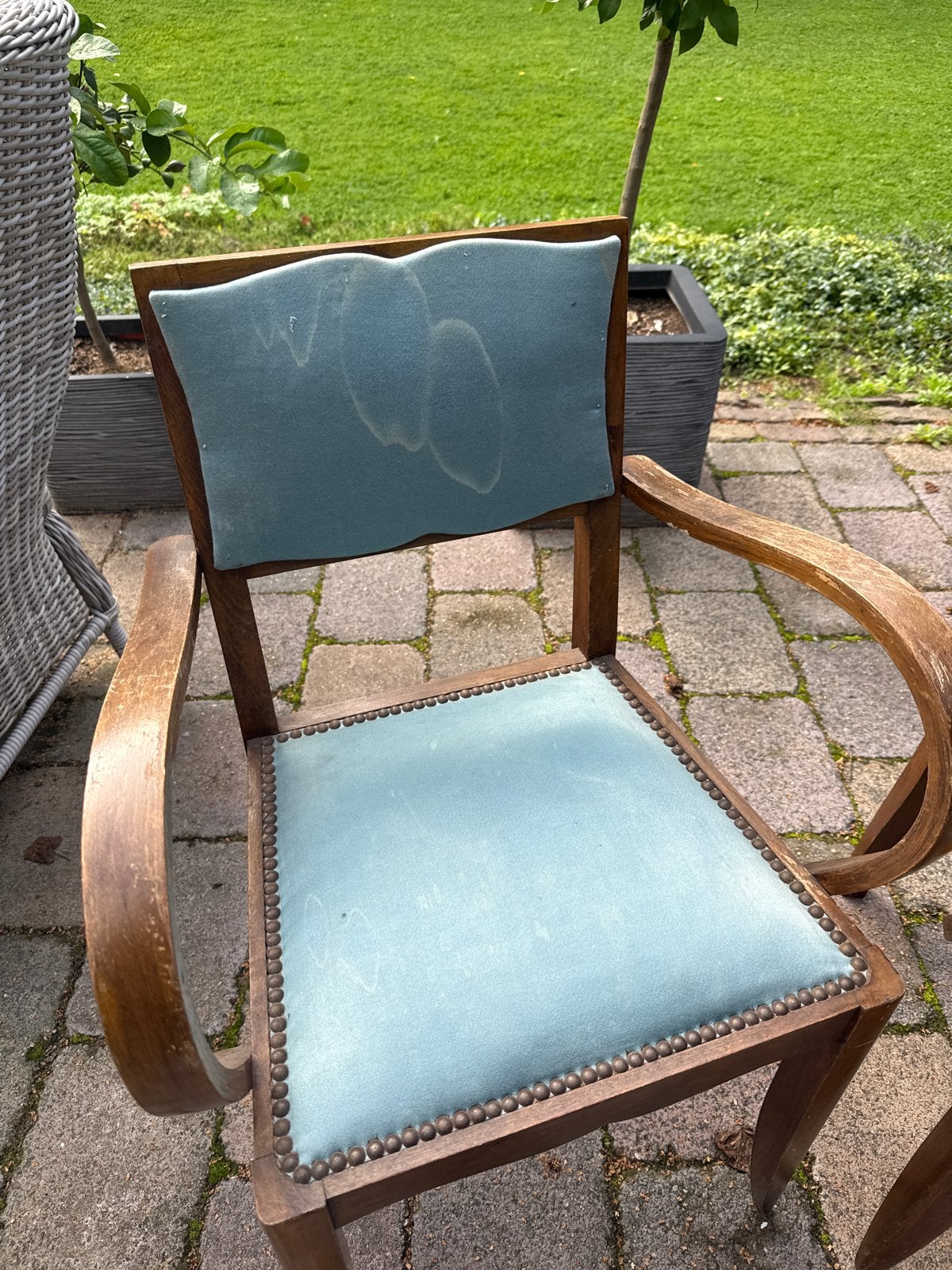Paar vintage Art Deco bridgefauteuils, Ophalen of Verzenden