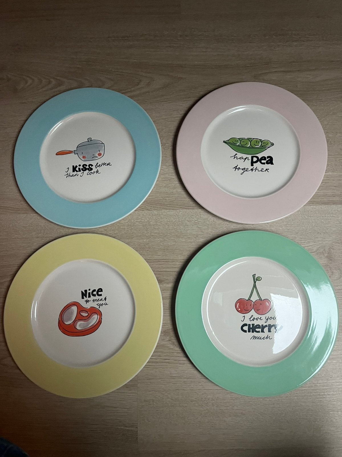 Blond Amsterdam dinerborden Blondelicious, Ophalen, Nieuw, Aardewerk, Bord(en)