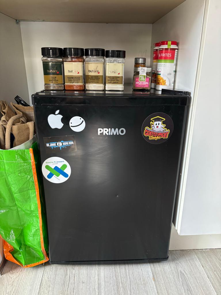 Primo PR129FR Tafelmodel Koelkast 65L, Ophalen, Gebruikt, Minder dan 75 liter, Met vriesvak