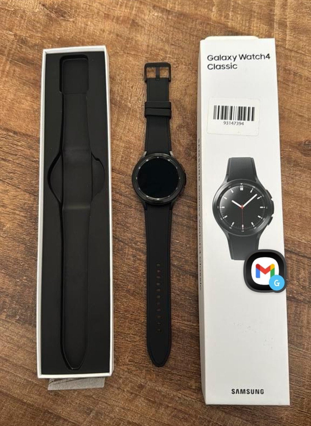 Samsung smart galaxy watch 4 classic, Zwart, Ophalen of Verzenden, Zo goed als nieuw, Samsung Galaxy watch 4 44mm