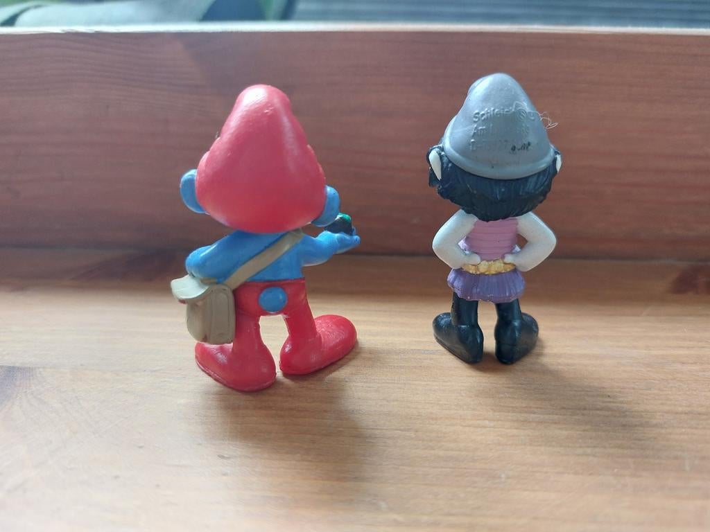Grote smurf en smurfette De Smurfen, Verzamelen, Smurfen, Ophalen of Verzenden, Zo goed als nieuw