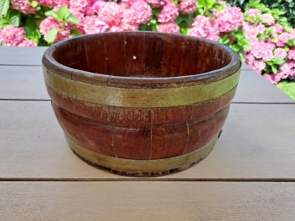 Origineel kaasvat met deksel doorsnede 28 en hoogte 14 cm, Antiek en Kunst, Ophalen