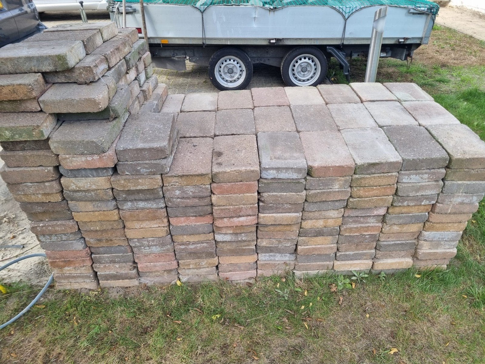 Stenen 30 bij 20 cm., Tuin en Terras, Ophalen, Gebruikt, Klinkers, 10 m² of meer