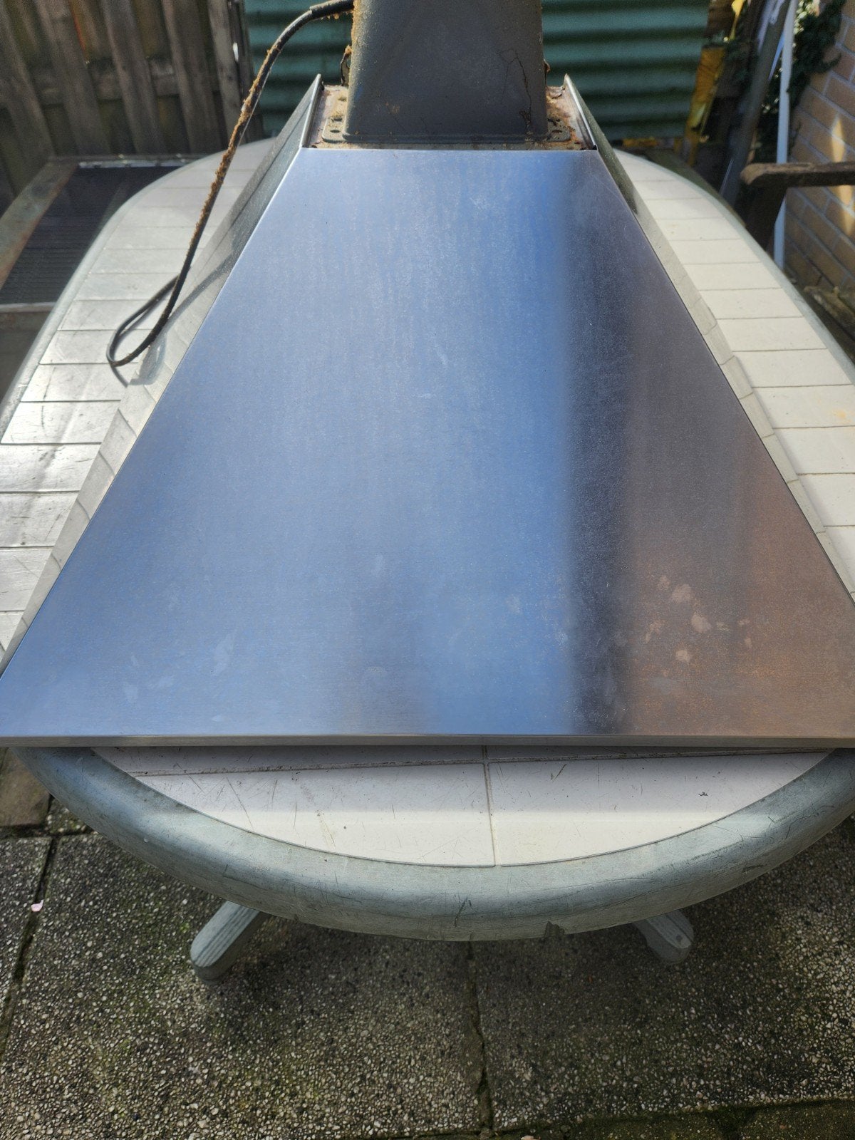 Afzuigkap RVS - Gebruikt, Ophalen, Gebruikt, Minder dan 200 m³ per uur, Onderbouw afzuigkap