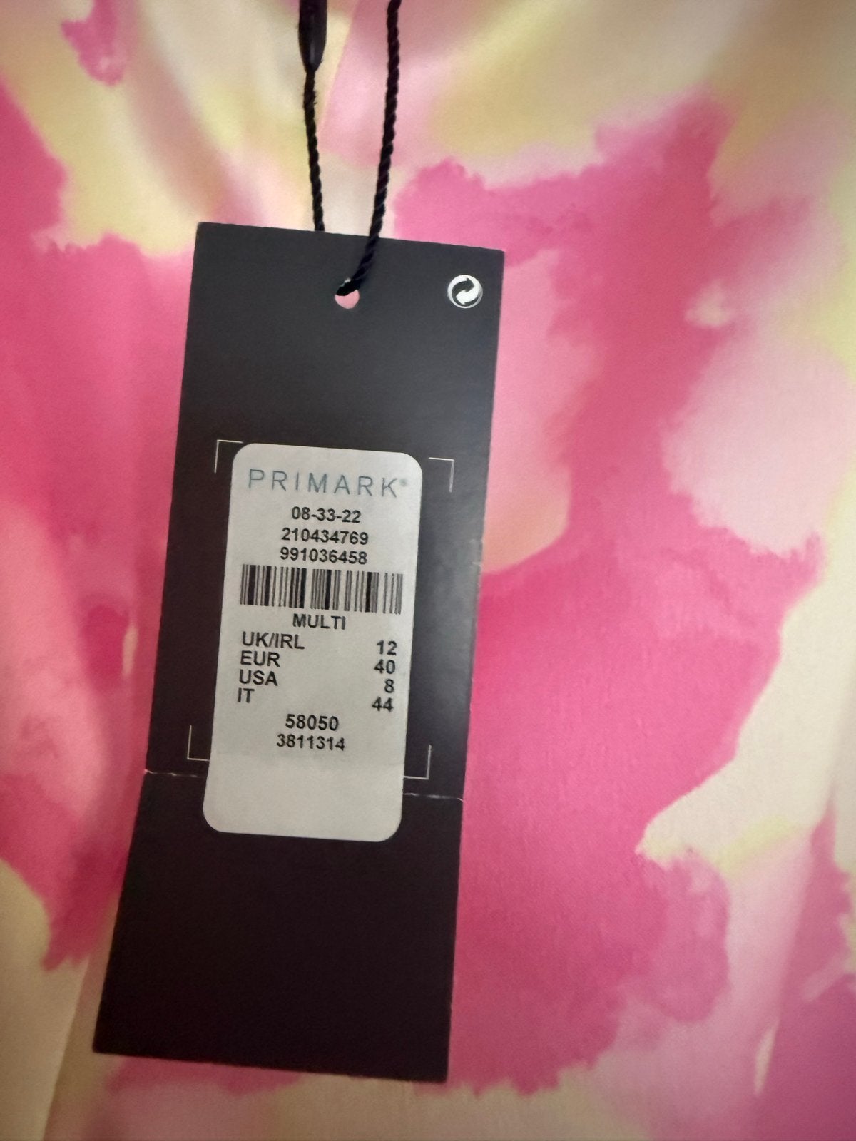 Primark roze/gele bloemenprint broek, maat 40, Maat 38/40 (M), Nieuw, Ophalen of Verzenden, Roze