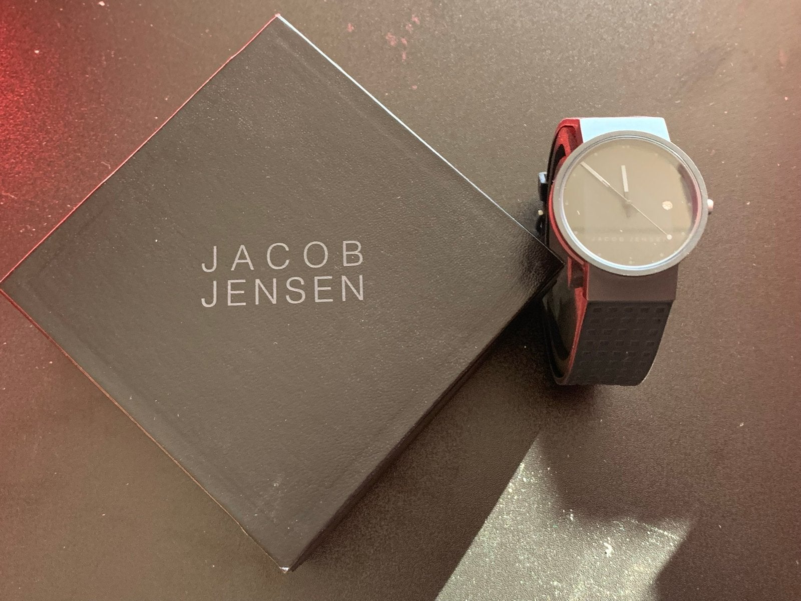 Jacob Jensen Horloge (Model 645) — inclusief Doos, Ophalen of Verzenden, Zo goed als nieuw, Overige materialen, Overige merken