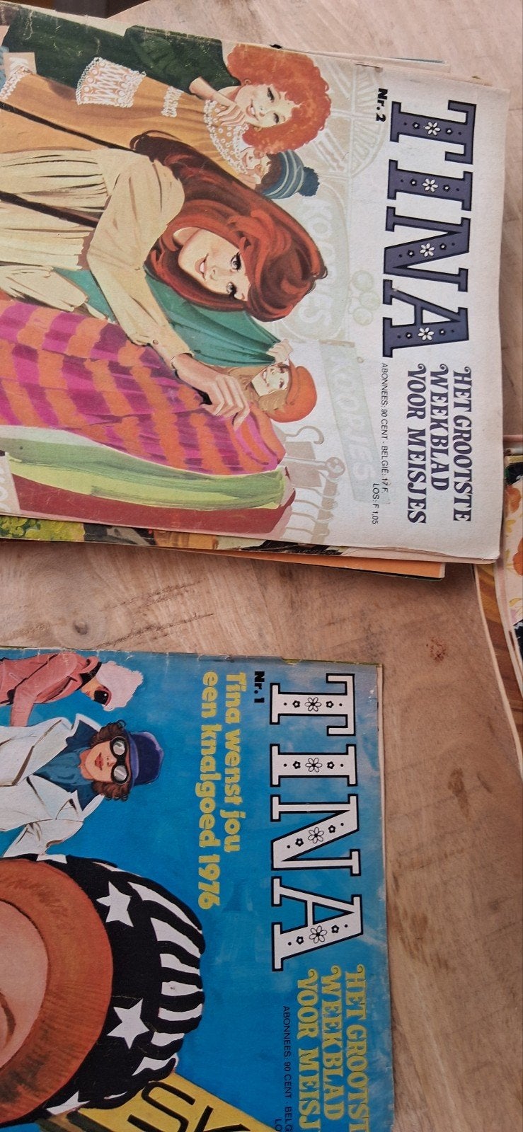 Oude Tina's uit 1976, Ophalen of Verzenden, 1960 tot 1980, Tijdschrift