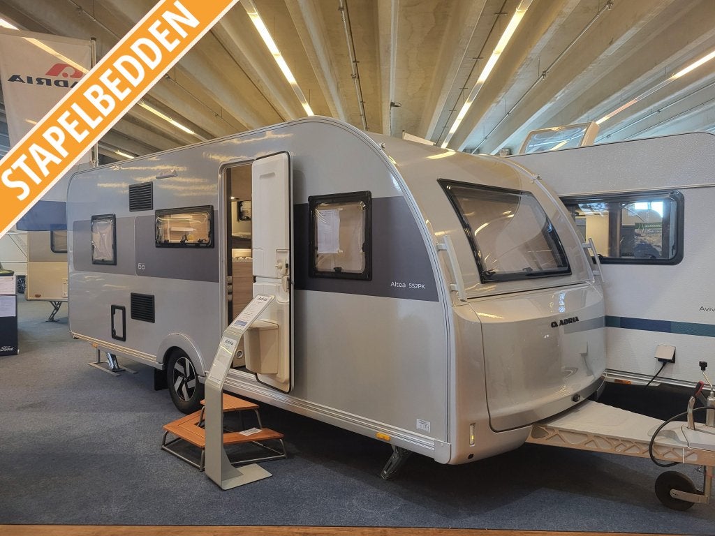 Adria Altea 60 Years Selection 552 PK; stapelbed, dakairco, Caravans en Kamperen, Schokbreker, Bedrijf, Adria, Overige