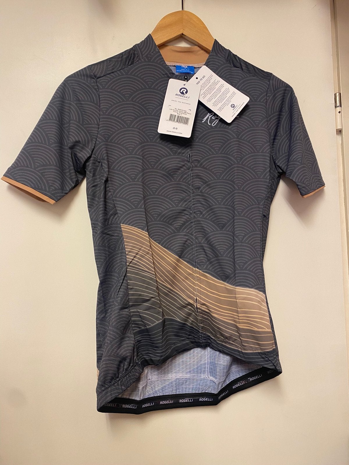 Dames fietsshirt rogelli peace grijs goud nieuw! l, ., Nieuw, Ophalen of Verzenden, .