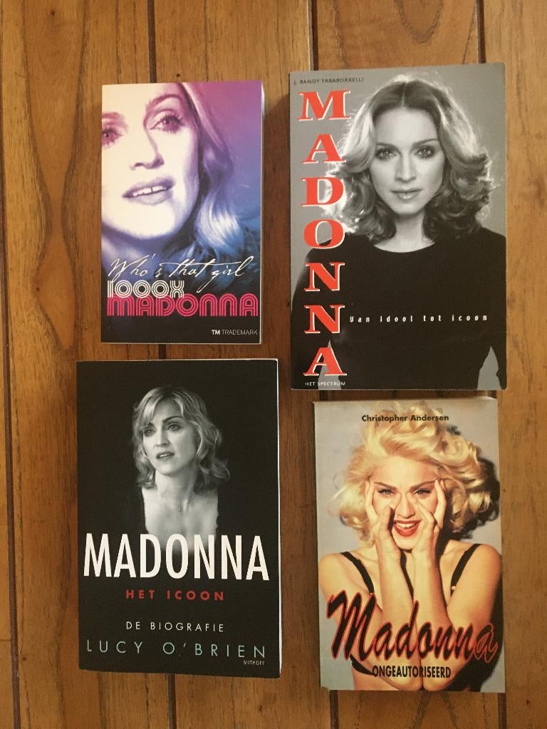 verzamelen- boeken Madonna ( 4 stuks ), Verzamelen, Ophalen of Verzenden, Zo goed als nieuw, Boek, Tijdschrift of Artikel