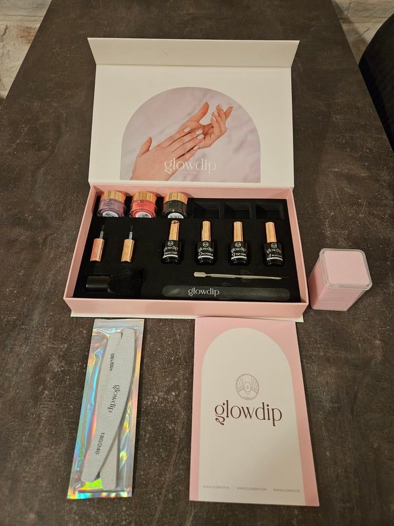Startersset: Glow dip Home Manicure met 3 kleuren!, Ophalen, Nieuw, Overige kleuren, Handen en Nagels