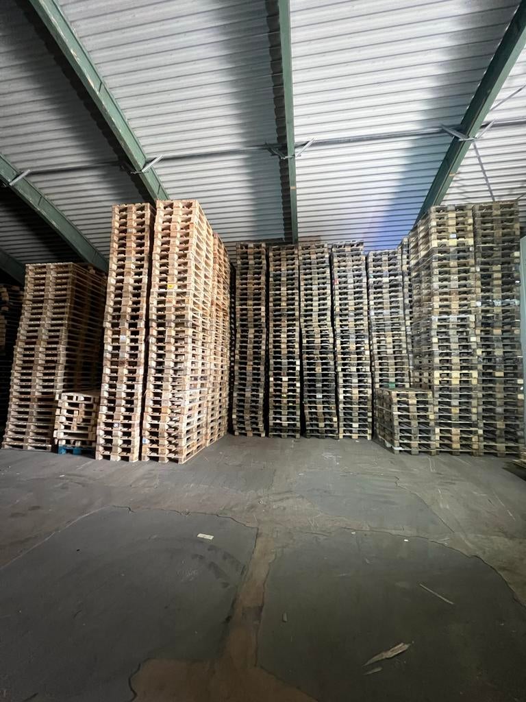 Droog opgeslagen Euro pallets te koop, Doe-het-zelf en Verbouw, Hout en Planken, Zo goed als nieuw, Pallet, Overige houtsoorten