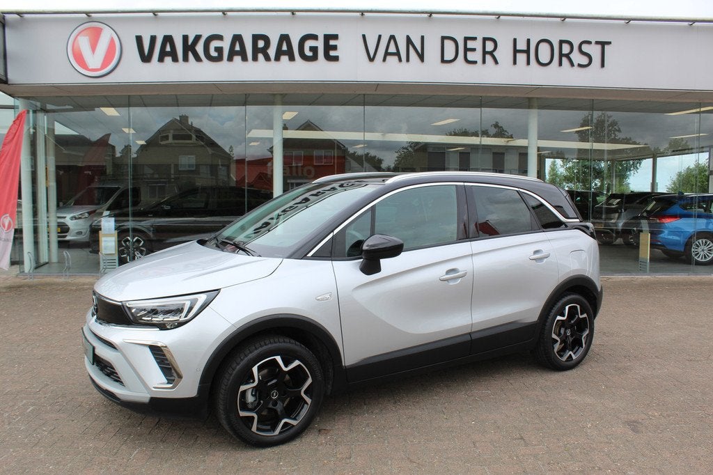 Opel Crossland 1.2-110pk Turbo 'Elegance'. Mooie en luxe hoo, Auto's, Opel, 12 maanden, Gebruikt, Zwart, 1199 cc