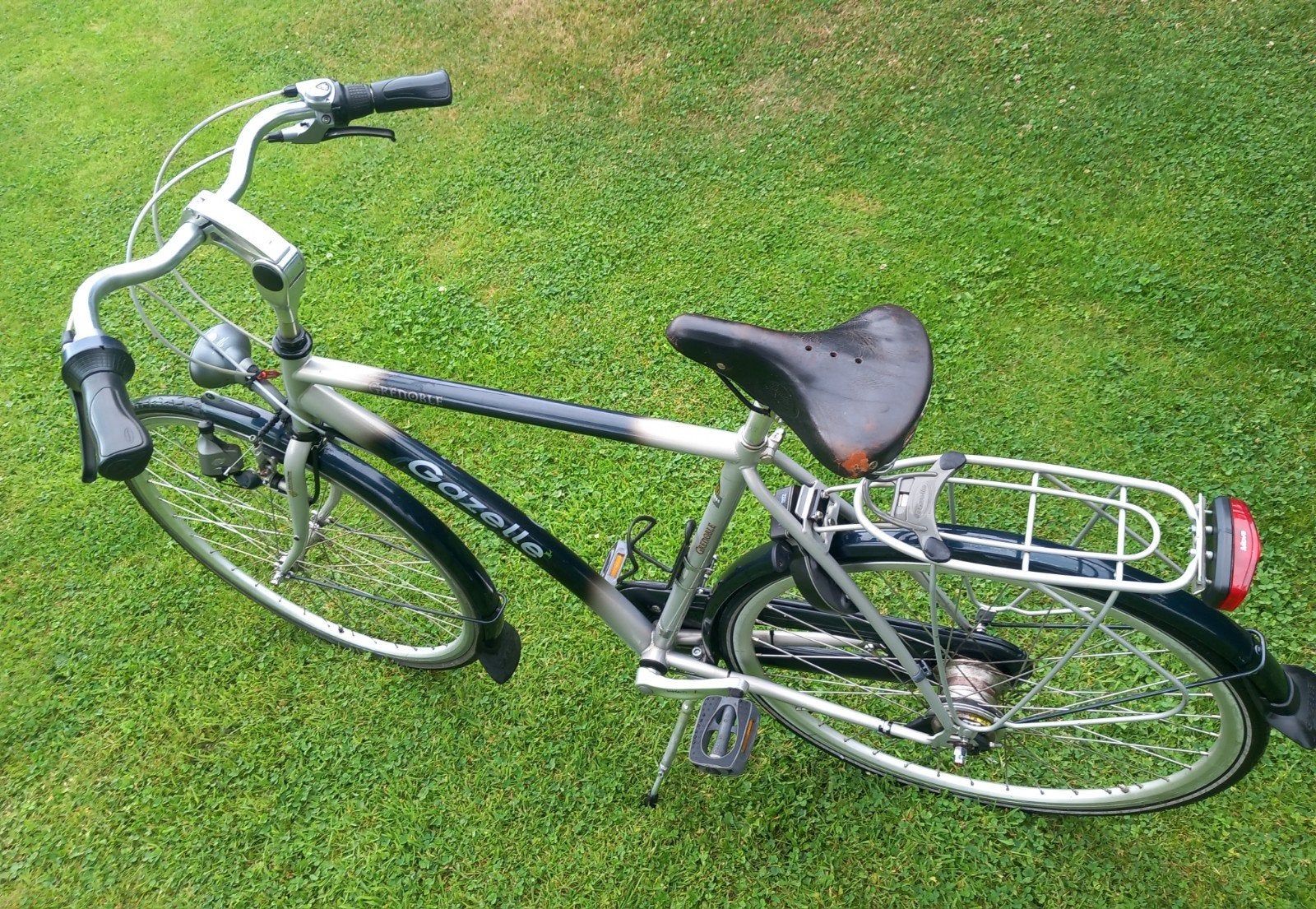 Gazelle Grenoble herenfiets met 7 versnellingen, Ophalen, Minder dan 10 versnellingen, Gebruikt, Velgrem