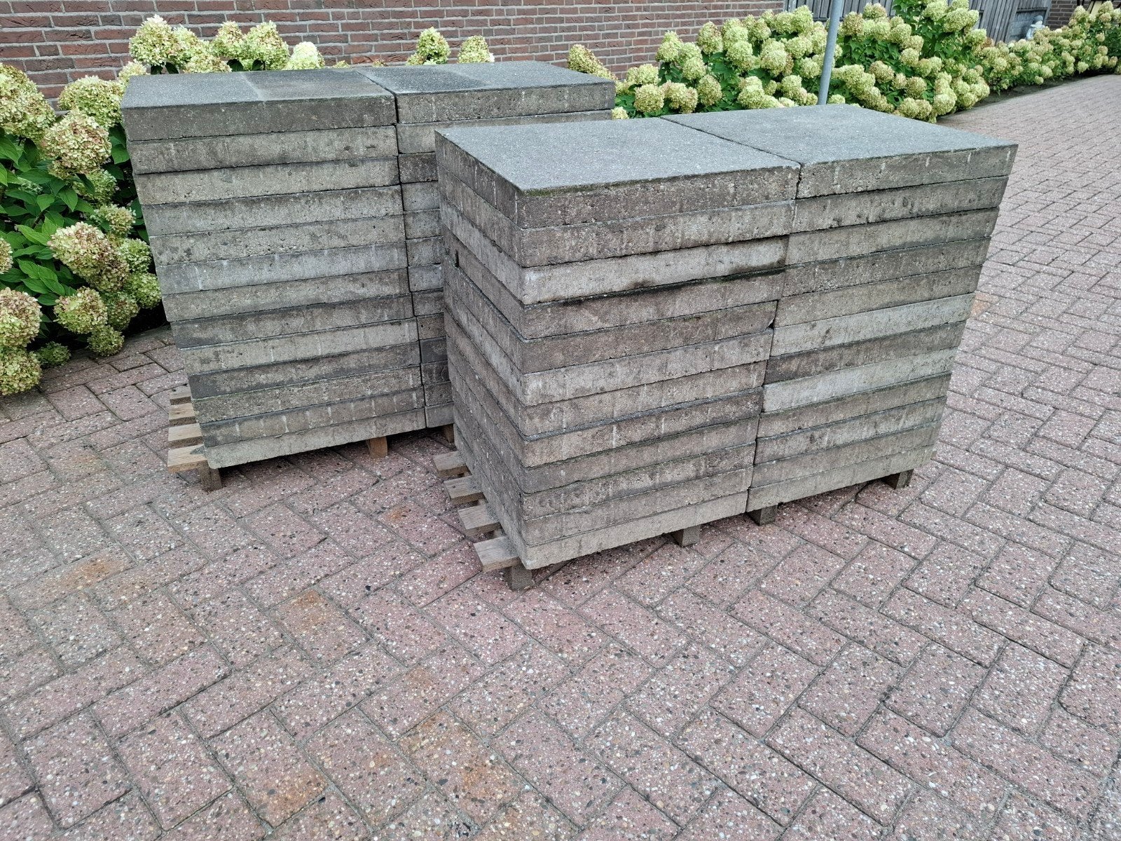 12.5m² 50x50 terrastegels - Direct af te halen, Gebruikt, Ophalen of Verzenden, 10 m² of meer, Beton