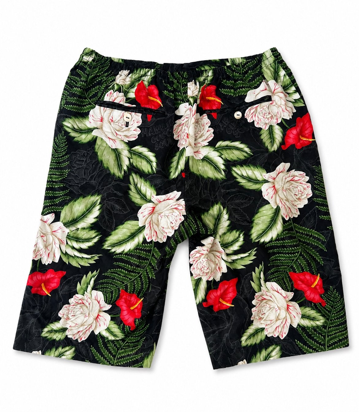 Gucci Hawaiian GG Floral Shorts Zwart Maat 46 (S/M), Ophalen of Verzenden, Nieuw, Maat 46 (S) of kleiner, Meerkleurig