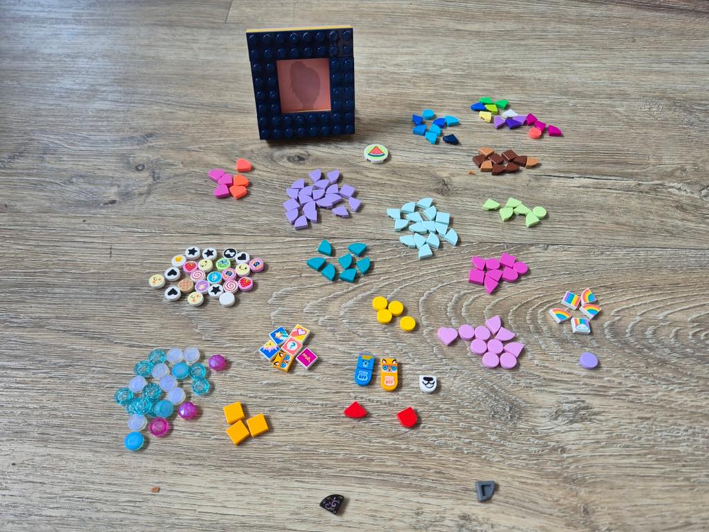 Lego dots fotolijstje met dots steentjes, Ophalen of Verzenden, Gebruikt