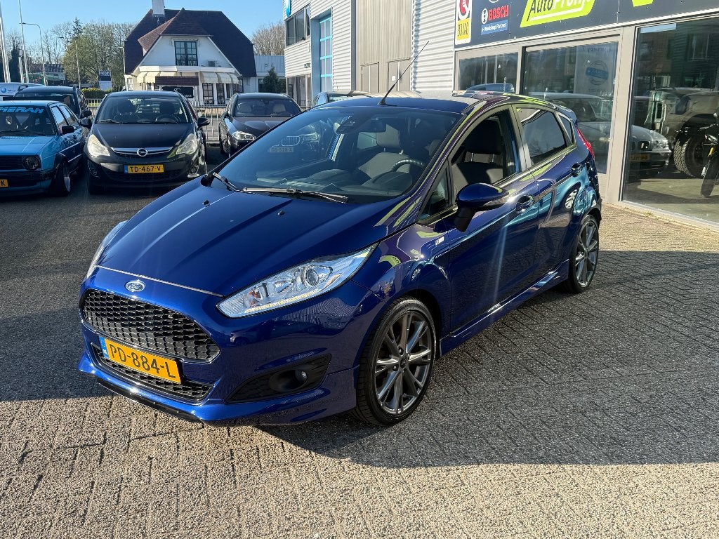 Ford Fiësta 1.0 Ecoboost 100pk 5dr 2017 Blauw, Voorwielaandrijving, Blauw, 100 pk, 23 km/l