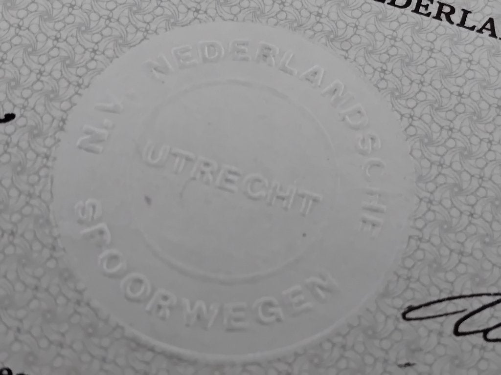 NS - NV Nederlandsche Spoorwegen - Utrecht - 1957, Ophalen of Verzenden, Gebruikt, Trein, Overige typen