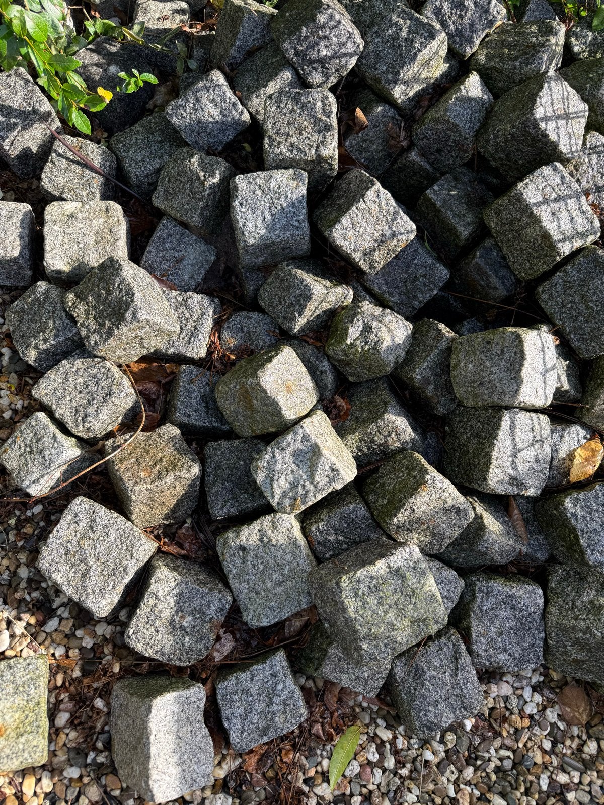Graniet blokjes 14x14 cm - ca. 200 stuks, Tuin en Terras, Ophalen, Gebruikt, Klinkers, Natuursteen