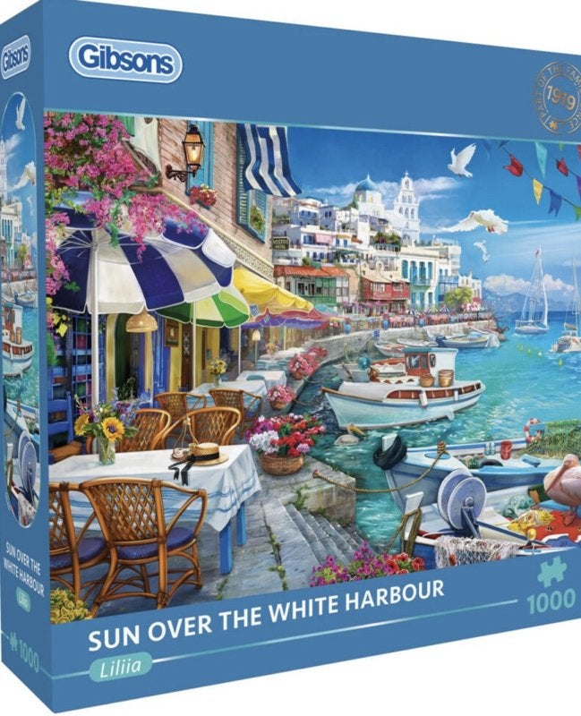 Gibsons - Sun Over the White Harbour - 1000 st. (NIEUW), Ophalen of Verzenden, 500 t/m 1500 stukjes, Nieuw, Legpuzzel
