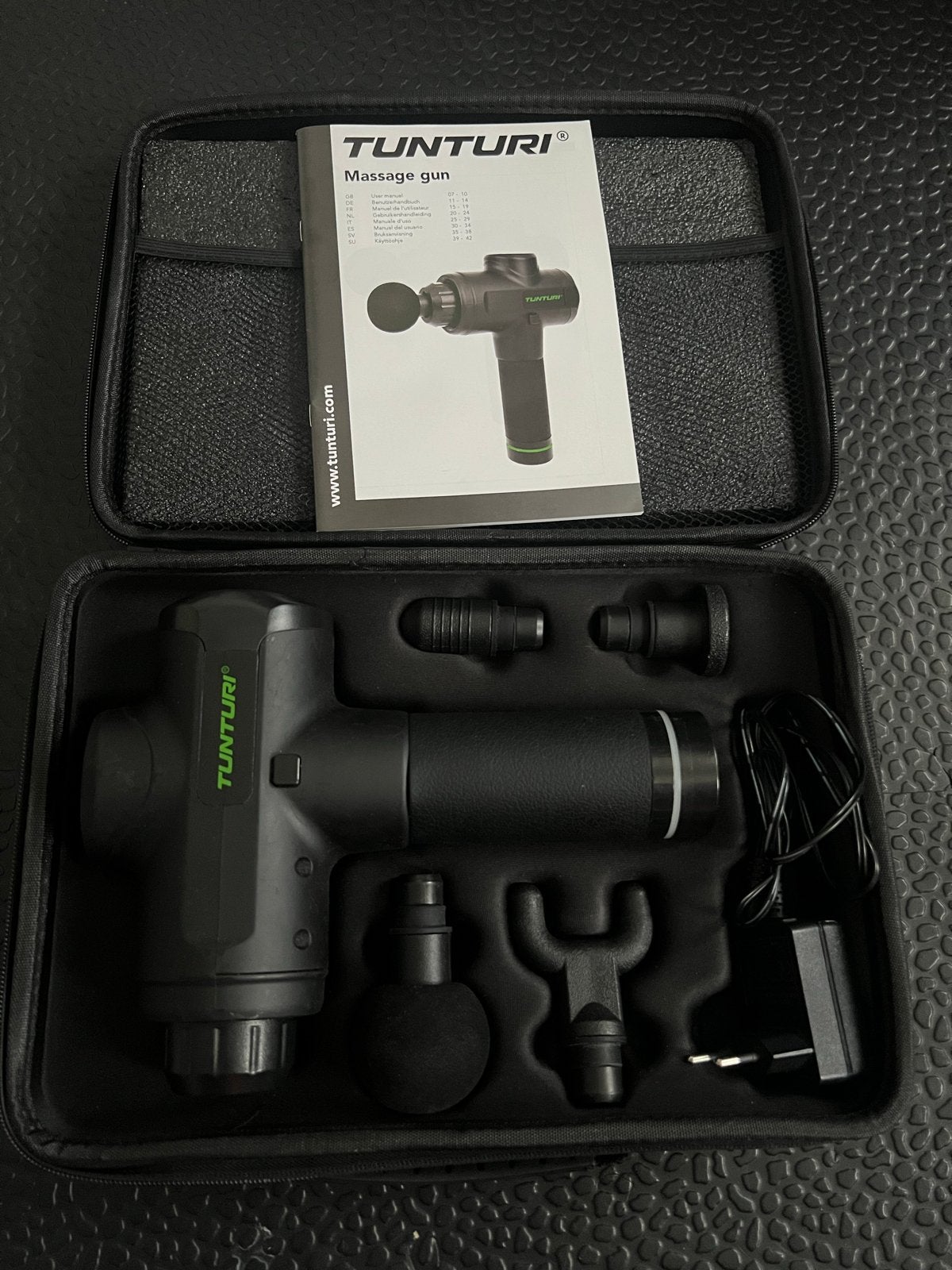Tunturi Massage Gun, Sport en Fitness, Ophalen of Verzenden, Zo goed als nieuw, Apparaat
