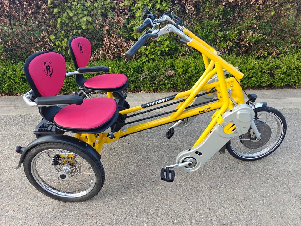 Van Raam Fun2go duofiets met dubbele accu, Fietsen en Brommers, Fietsen | Driewielfietsen, Zo goed als nieuw, Ophalen