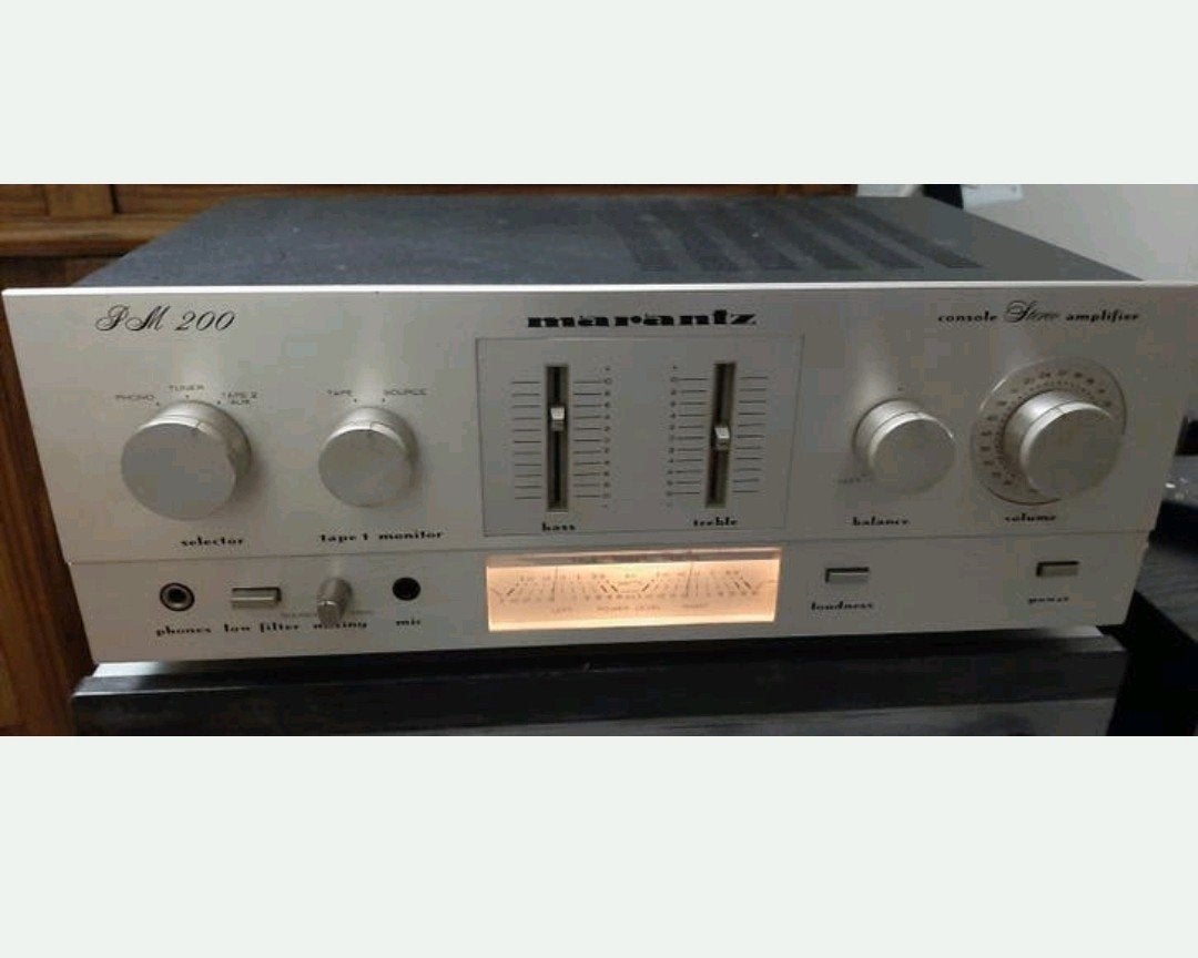 Marantz PM 200 Vintage Stereo Versterker - Zilver, Marantz, Gebruikt, Ophalen of Verzenden, Minder dan 60 watt