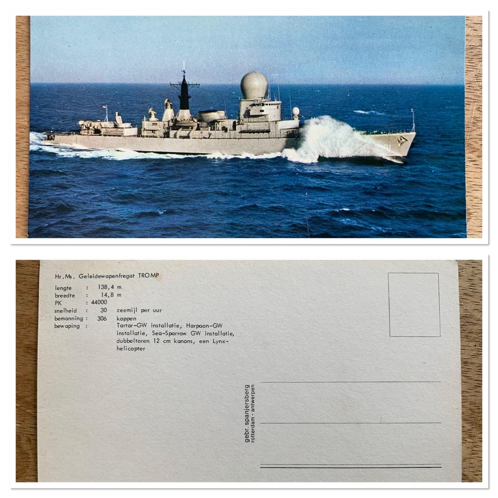 Hr. Ms. Tromp GeleideWapenFregat Ansichtkaart, Ophalen of Verzenden