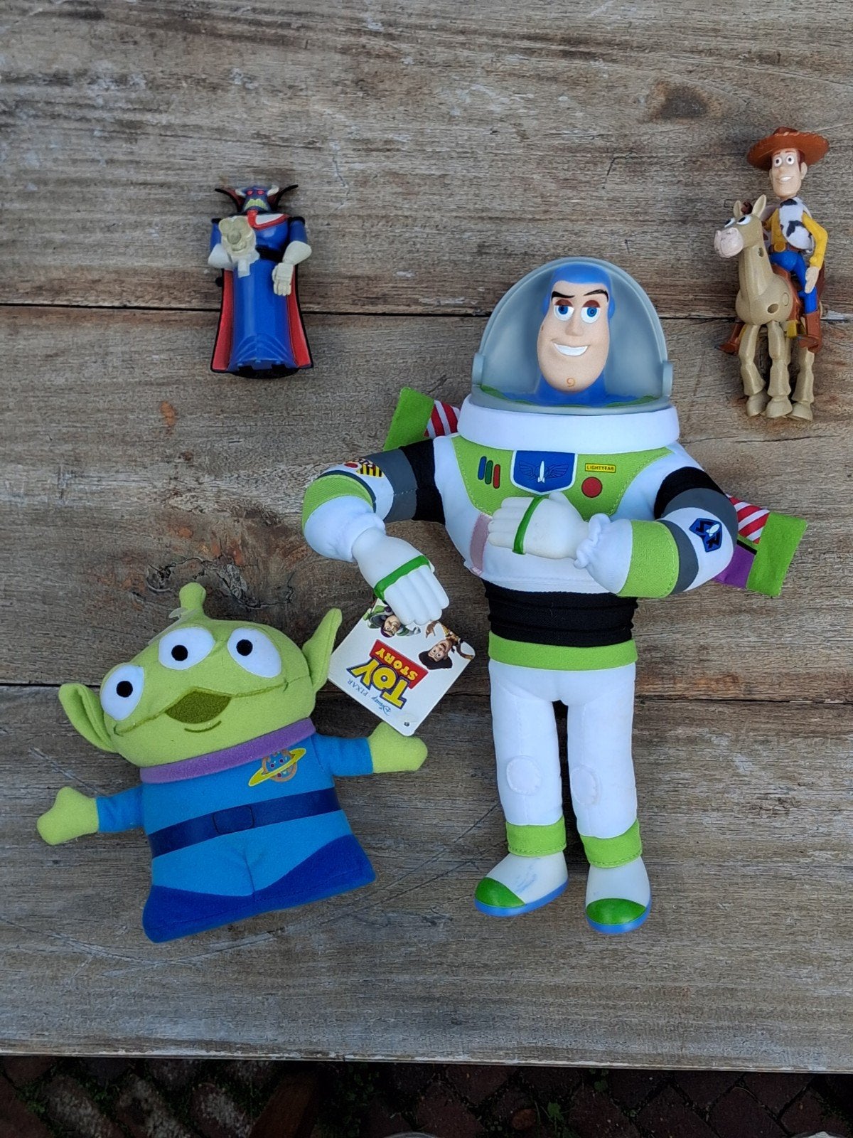 Toy Story Figuren Set: Buzz, Alien, Woody & Zurg, Ophalen of Verzenden, Nieuw