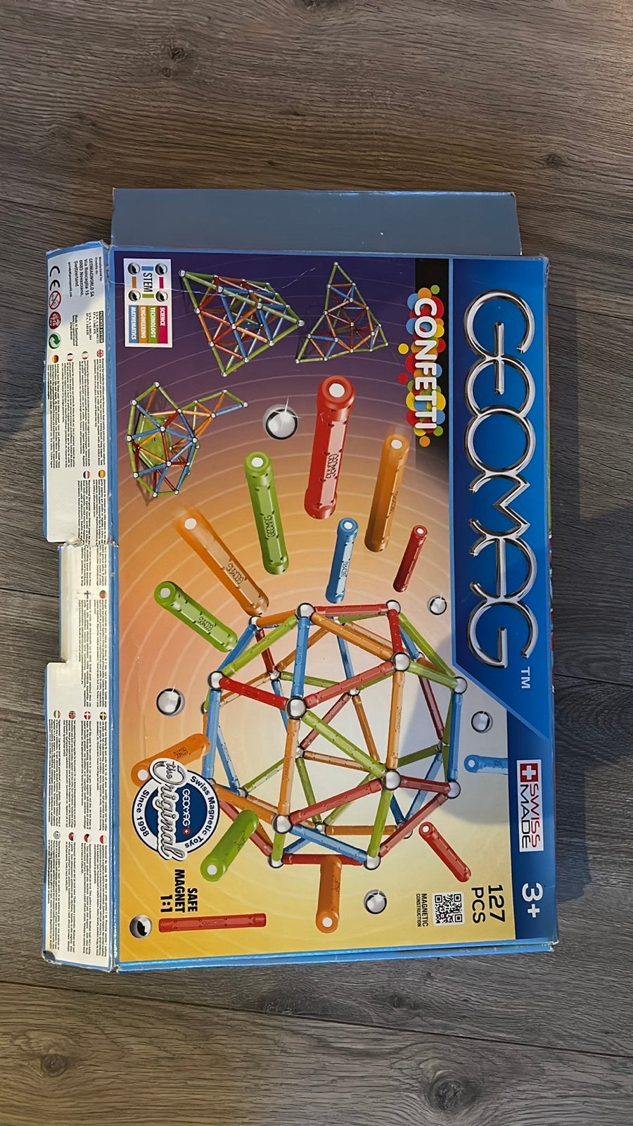 Geomag Confetti 127 Stuks Magnetisch Bouwspeelgoed, Ophalen of Verzenden, Zo goed als nieuw, Overige merken