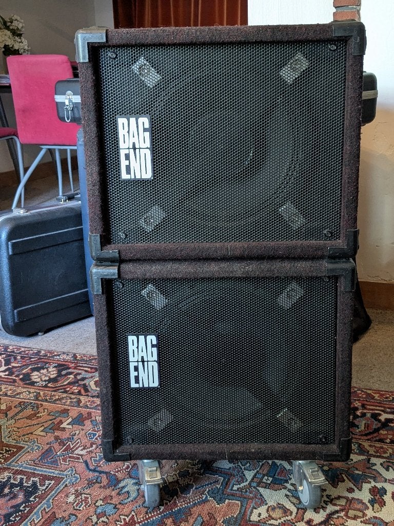 Bag End S12D speakercabinet (2x), Ophalen, Gebruikt, Gitaar, 100 watt of meer