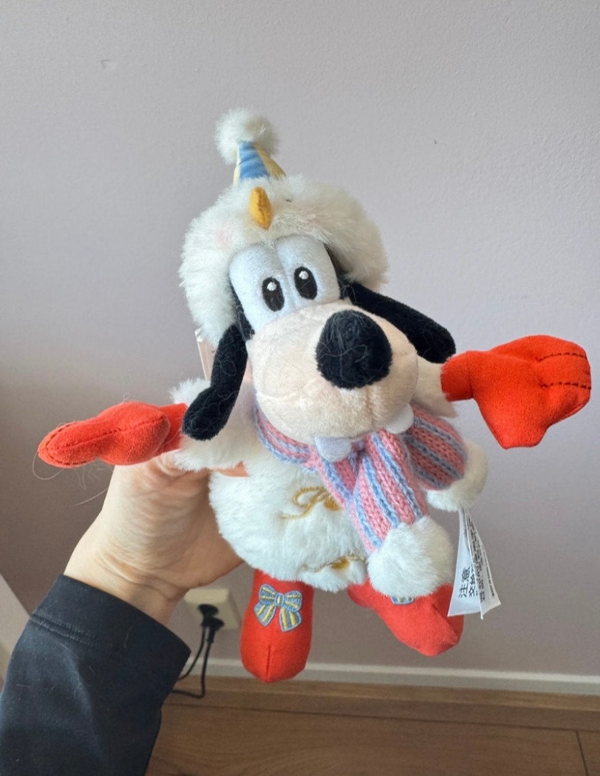 Goofy Kerst Sneeuwpop Sleutelhanger Shanghai Disneyland, Ophalen of Verzenden, Goofy of Pluto, Nieuw, Knuffel