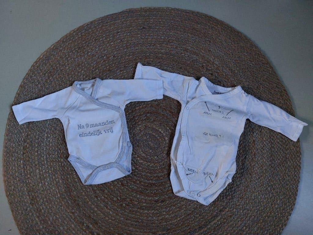 2x omslagromper - mt 50 € 1,00, Kinderen en Baby's, Babykleding | Maat 50, Ophalen of Verzenden, Zo goed als nieuw, Jongetje of Meisje