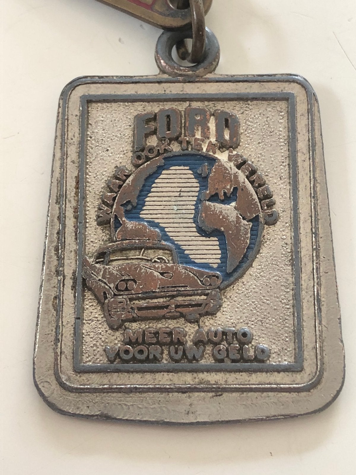 Oude Ford sleutelhanger jaren 50/60 inclusief Sparta embleem, Ophalen of Verzenden, Gebruikt, Merk