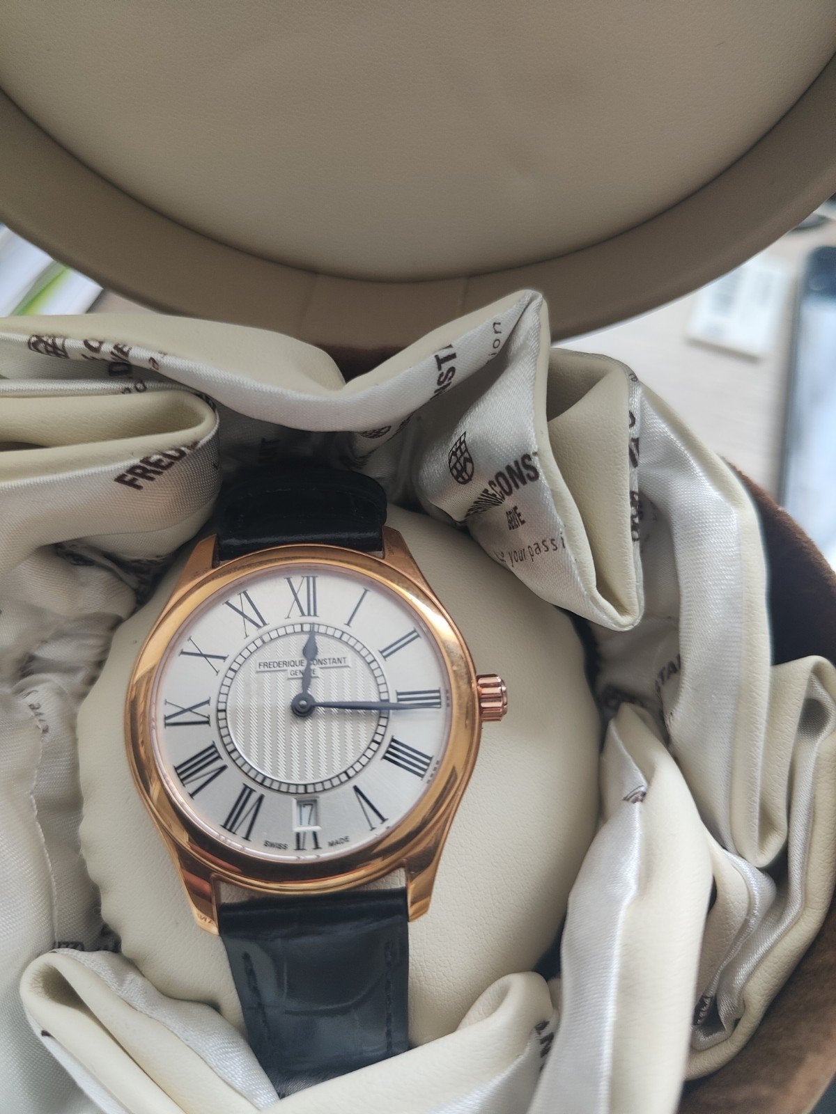 Nieuw Frederique Constant dameshorloge met doos en papieren, Ophalen of Verzenden