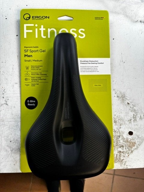 Ergon SF Sport Gel Heren Zadel S/M - Comfortabel & Duurzaam, Verzenden, Elektrische fiets, Zadel, Ergon