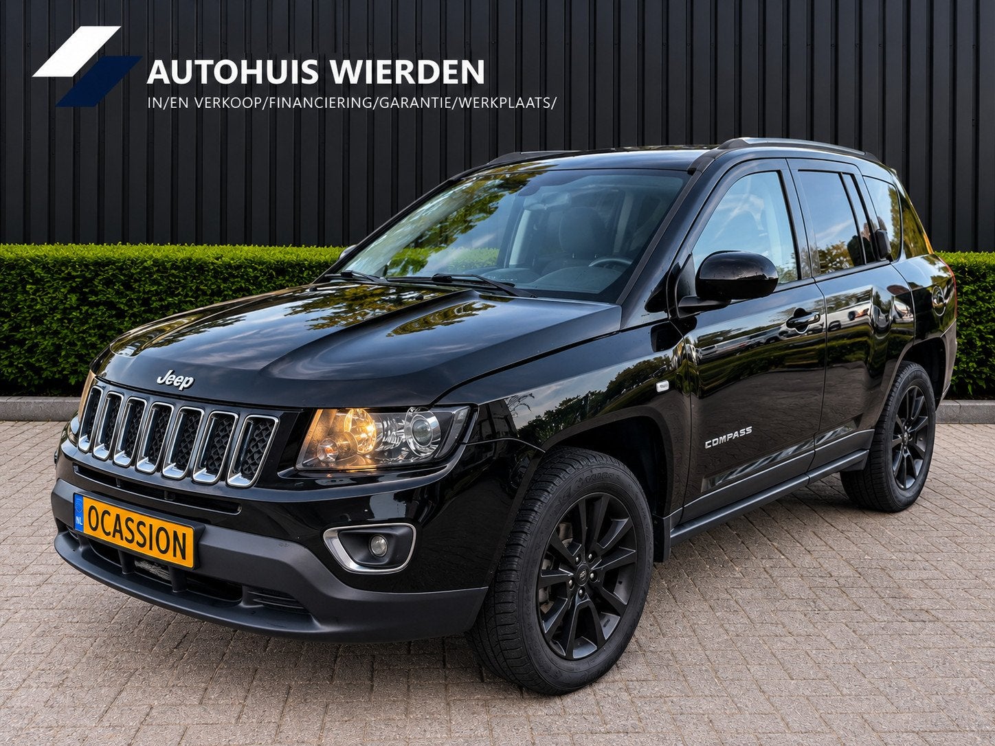 Jeep Compass 2.4 Limited 4WD Autom/Navi/Leer/Voll/Nieuw, Auto's, Automaat, 1486 kg, Gebruikt, Zwart