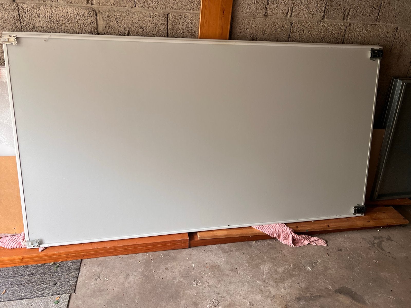 2 schuifdeuren 2.34x1.49, Diversen, Ophalen, Gebruikt, Whiteboard