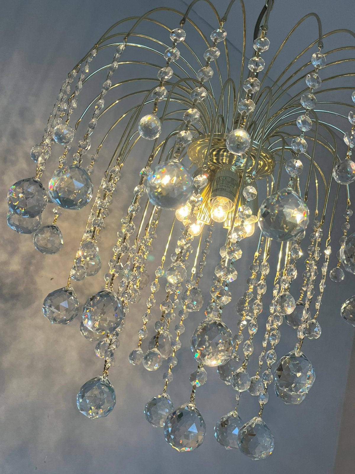Foto 4 van XL formaat kristallen gemerkt echt swarovski kroonluchter