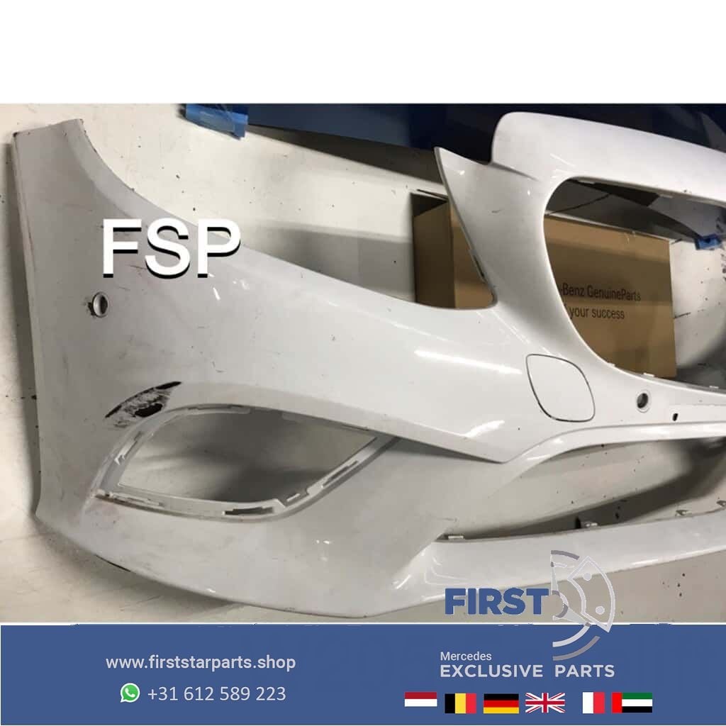 W205 Facelift Voorbumper wit Mercedes C Klasse bumper wit 20, Gebruikt, -, Voor, Ophalen of Verzenden