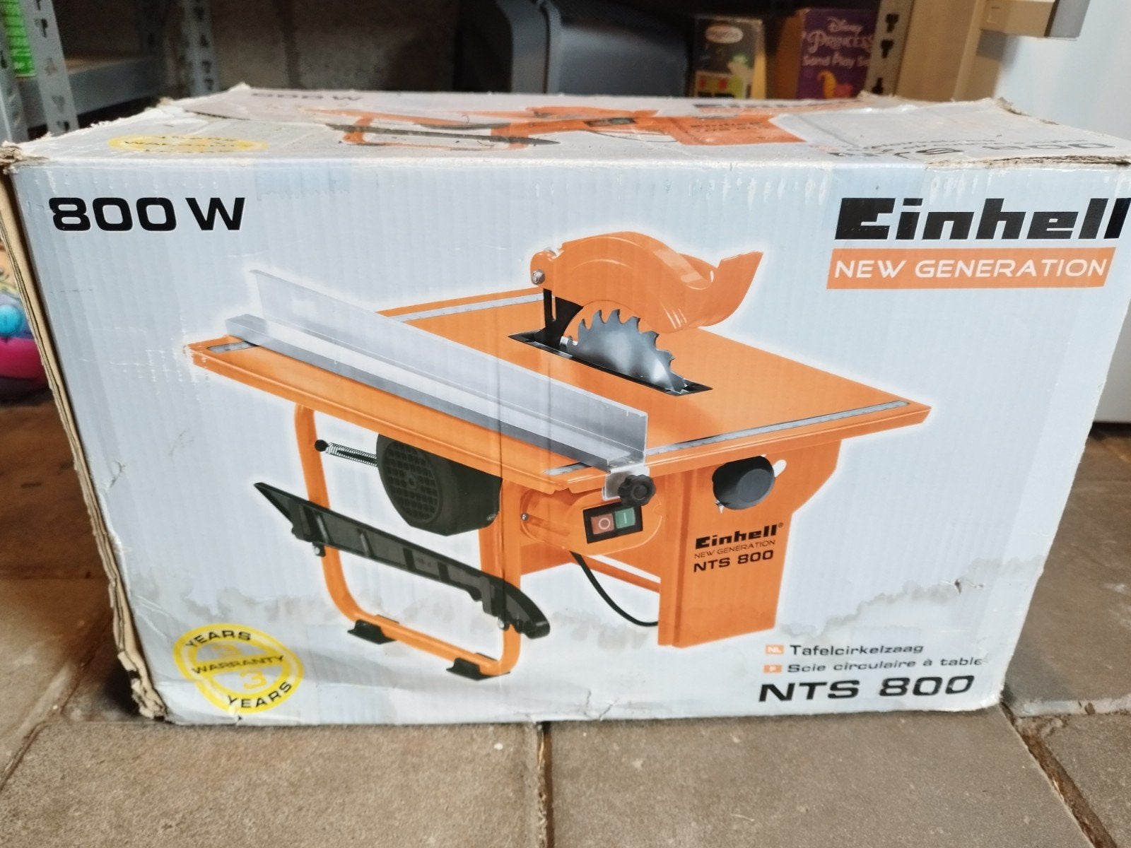 Einhell NTS 800 Tafelcirkelzaag - Zo goed als nieuw, Cirkelzaag, Ophalen of Verzenden, Zo goed als nieuw, 600 tot 1200 watt
