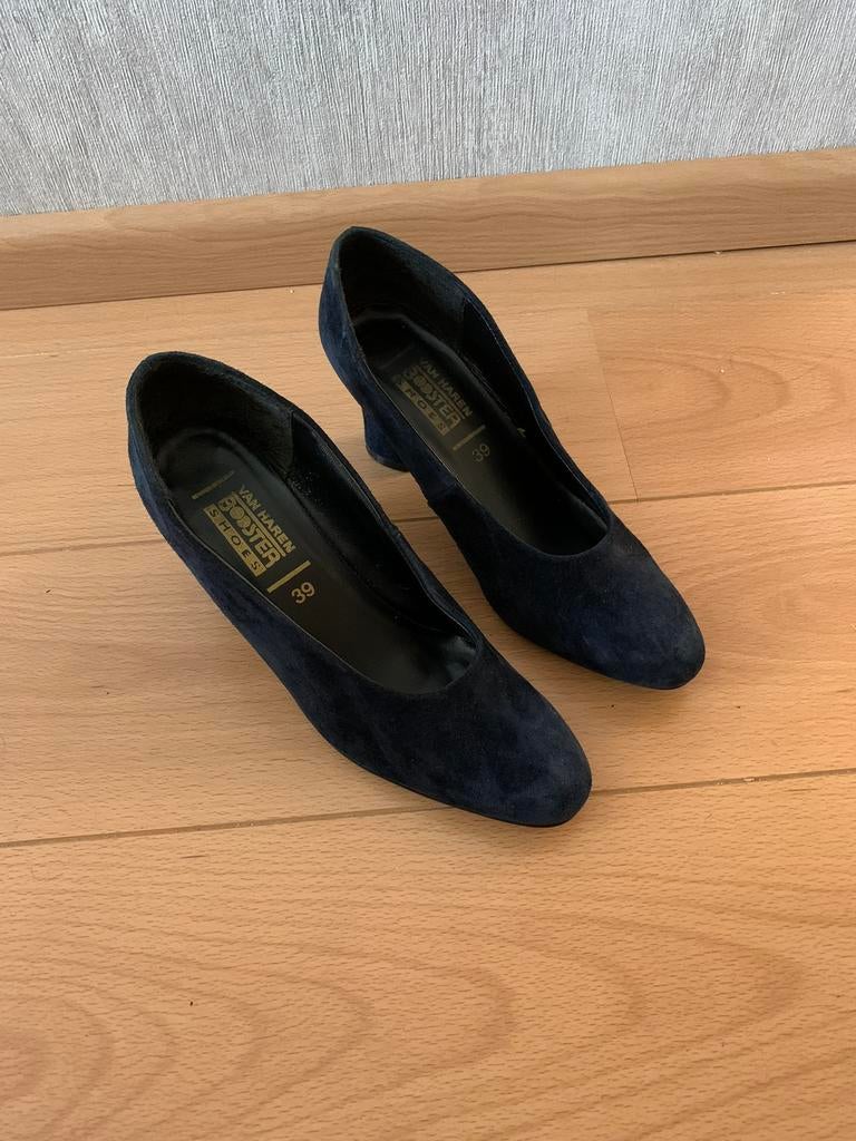 Zwarte Pumps Van Haren - Maat 39, Ophalen of Verzenden, Zo goed als nieuw, Zwart