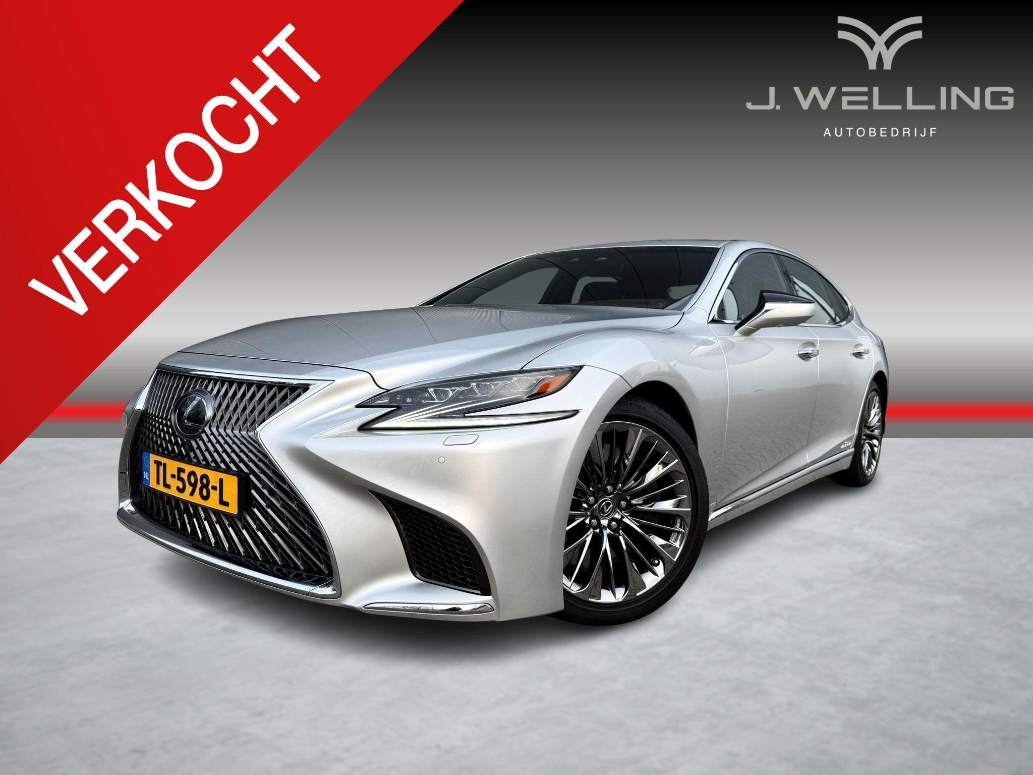 Lexus LS 500h AWD President Line uniek 32000km!, Auto's, Lexus, Automaat, Regensensor, Gebruikt, Euro 6
