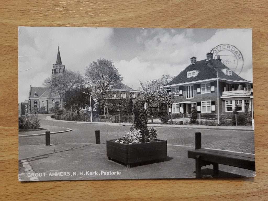 ansicht GROOT AMMERS Kerk, Ophalen of Verzenden, Voor 1920, Zuid-Holland