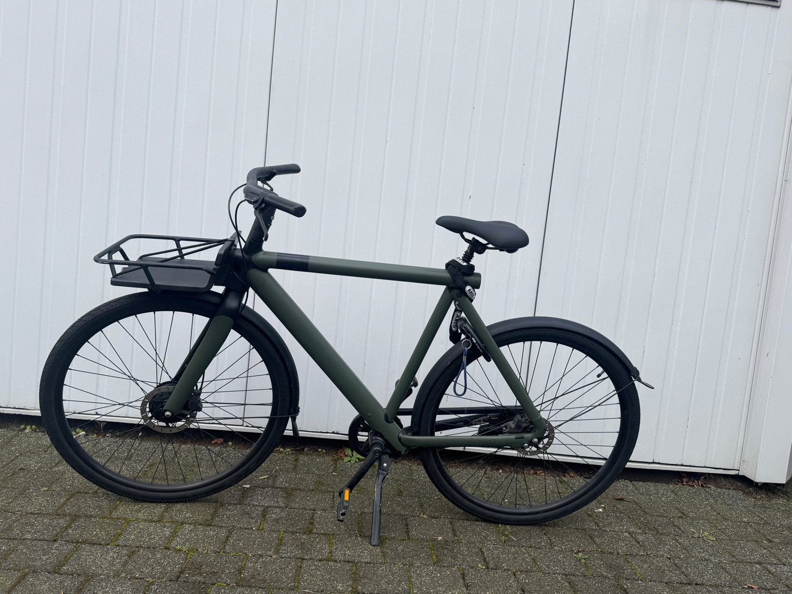 VanMoof S3 met groene wrap, Fietsen en Brommers, Gebruikt, Versnellingen, Schijfrem, Ophalen