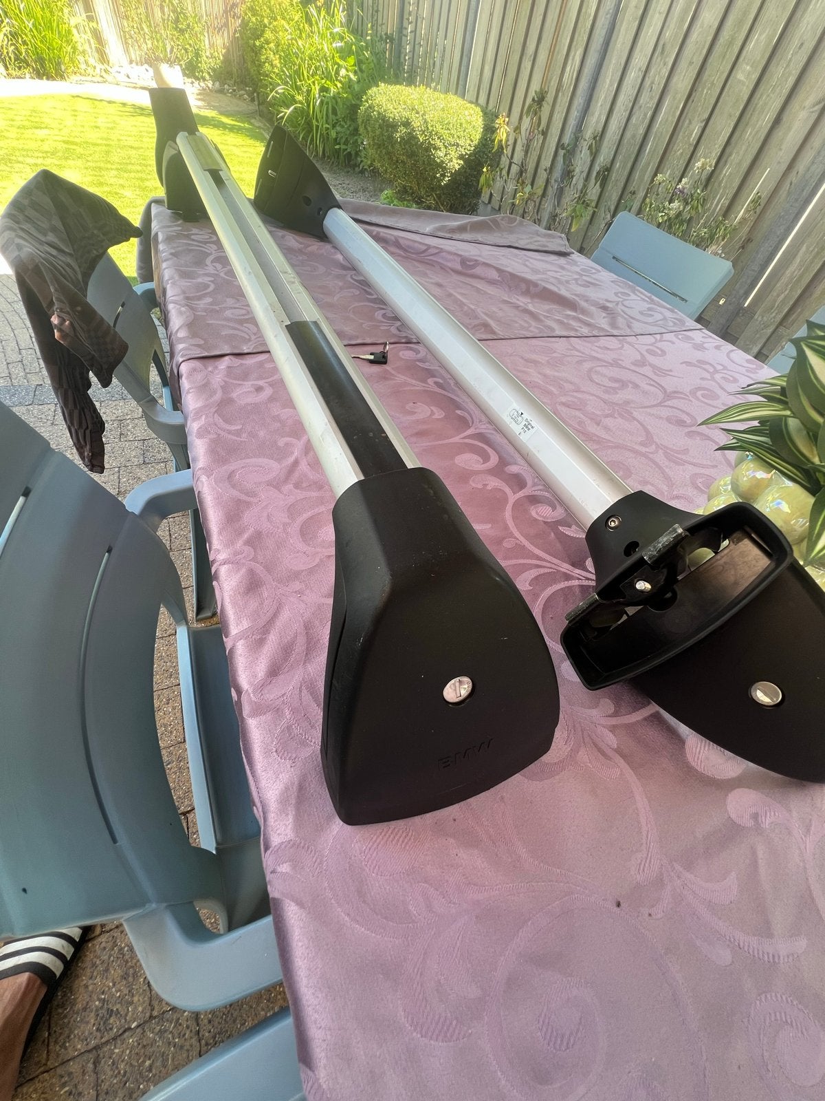 Originele BMW F10 dakdragers met 1 sleutel, Ophalen, Gebruikt